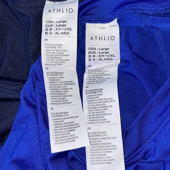 Men's Athlio Navy Long Sleeve Shirt Sz Medium - Picture 5 of 5